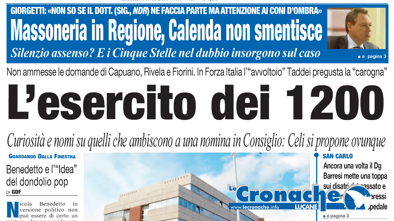 L'edizione del 16 ottobre 2019