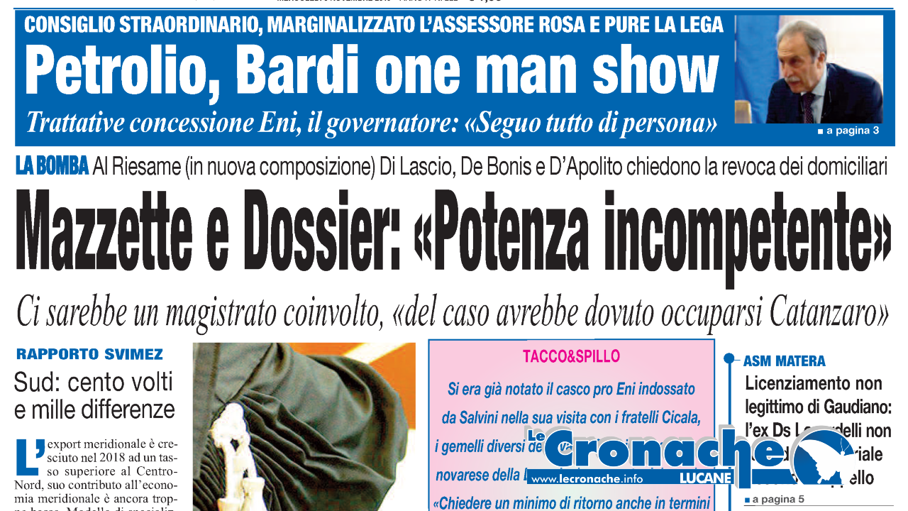 L'edizione del 6 novembre 2019