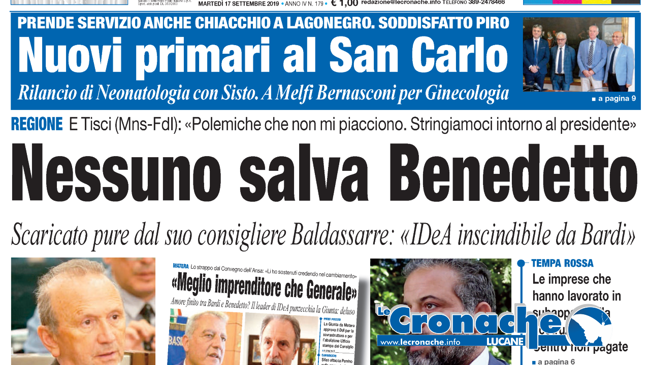 L'edizione del 17 settembre 2019