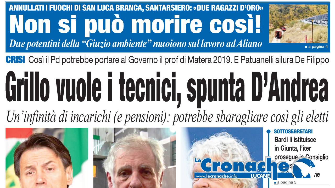 L'edizione del 30 agosto 2019