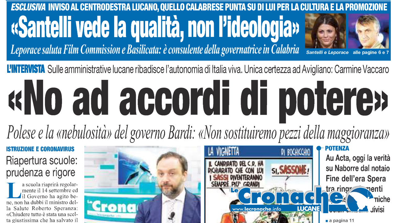 L'edizione del 10 agosto 2020