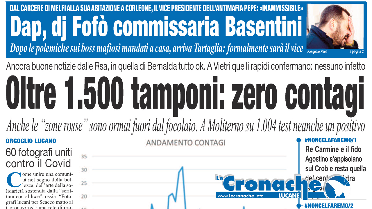 L'edizione del 29 aprile 2020