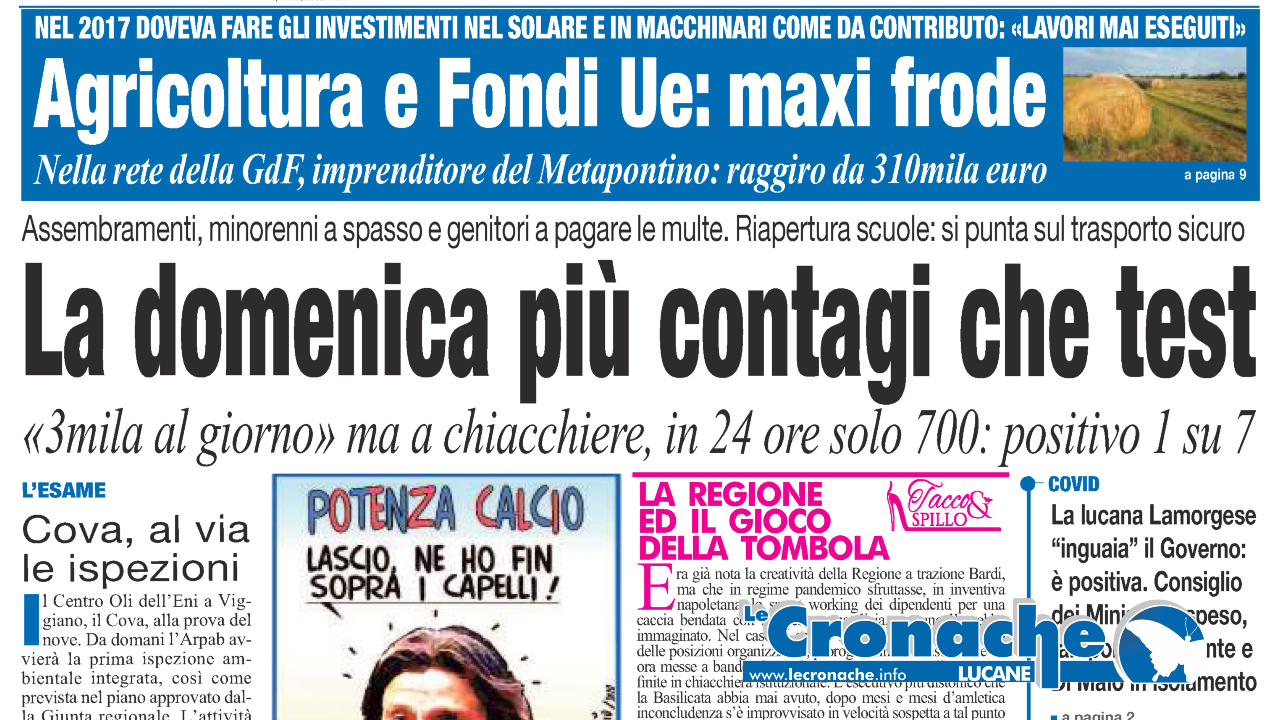 L'edizione del 8 dicembre 2020