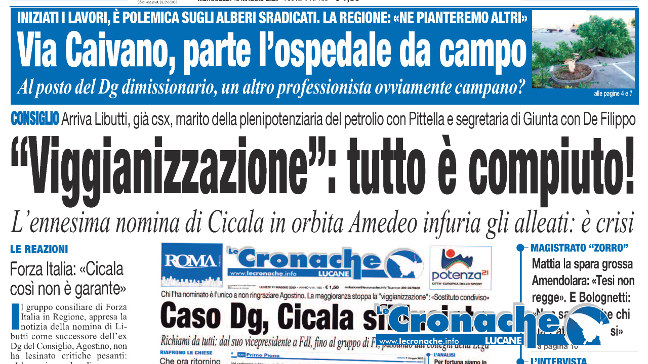 L'edizione del 13 maggio 2020