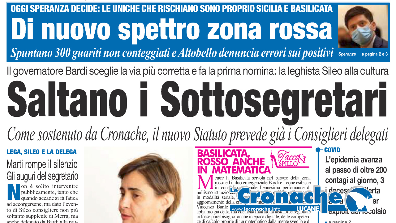 L'edizione del 27 novembre 2020